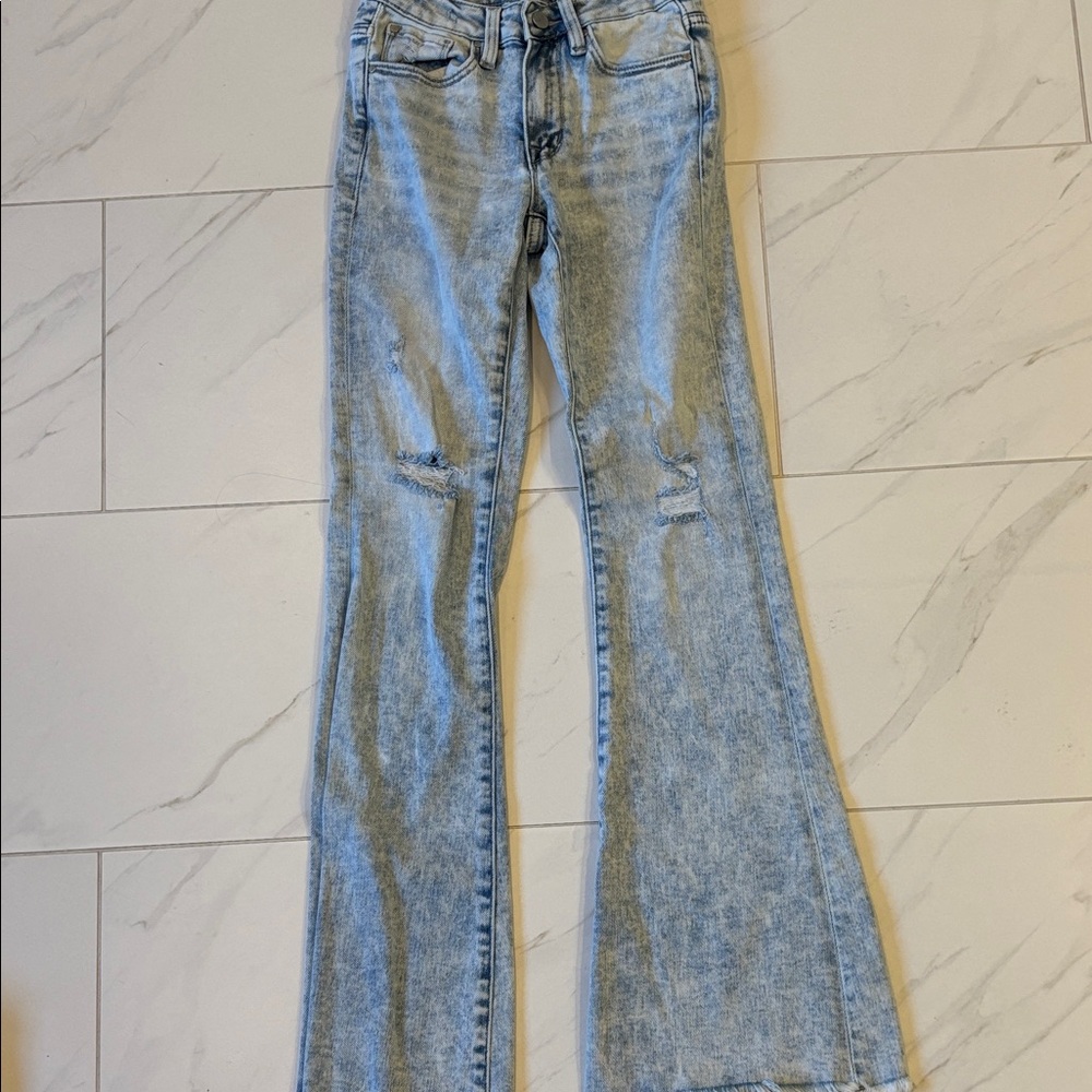 Altar'd State Light Blue Flare Jeans